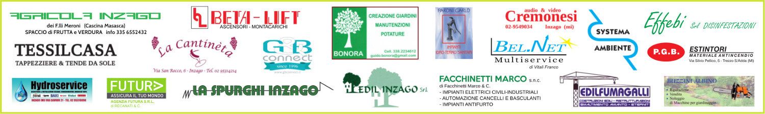 Festa de l'Uga 2018 Inzago, gli sponsor